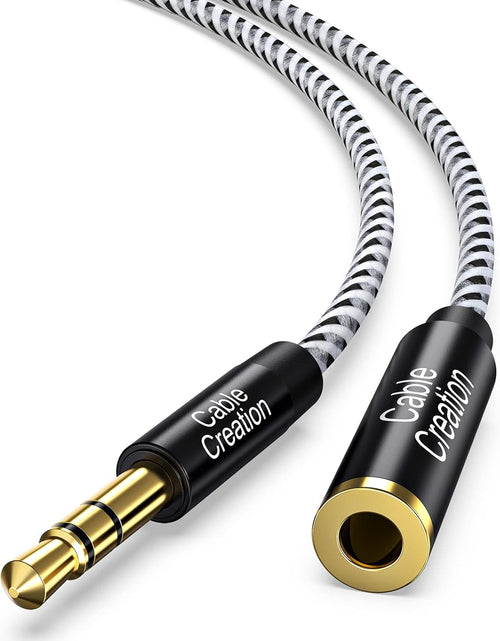 Load image into Gallery viewer, 3.5Mm Headphone Extension Cable,  3.5Mm Male to Female Stereo Audio Cable for Phones, Headphones, Speakers, Tablets, Pcs, MP3 Players and More, (10Ft/3M)
