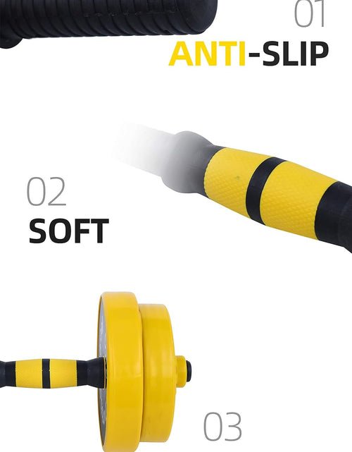 Load image into Gallery viewer, Dumbbell Set, Weights Adjustable Barbell Pair, Home Weights 2-In-1 Set, 22-33-44-55-66-88 Non-Slip, All-Purpose, Gym
