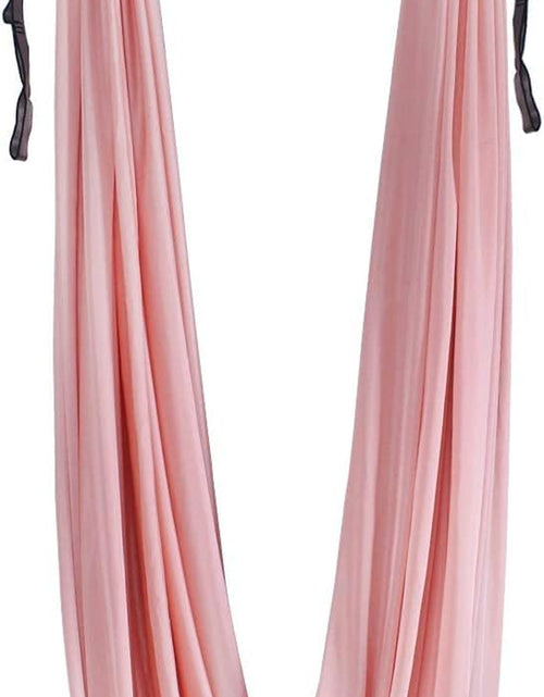 Load image into Gallery viewer, Aerial Yoga Hammock 5.5 Yards Premium Aerial Silk Fabric Yoga Swing for Antigravity Yoga Inversion Include Daisy Chain,Carabiner and Pose Guide
