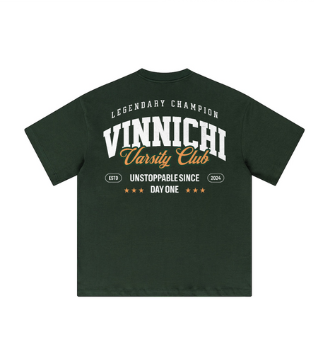 Vinnichi Brooklyn Varsity Unisex Oversize Loose T-Shirt (310GSM)