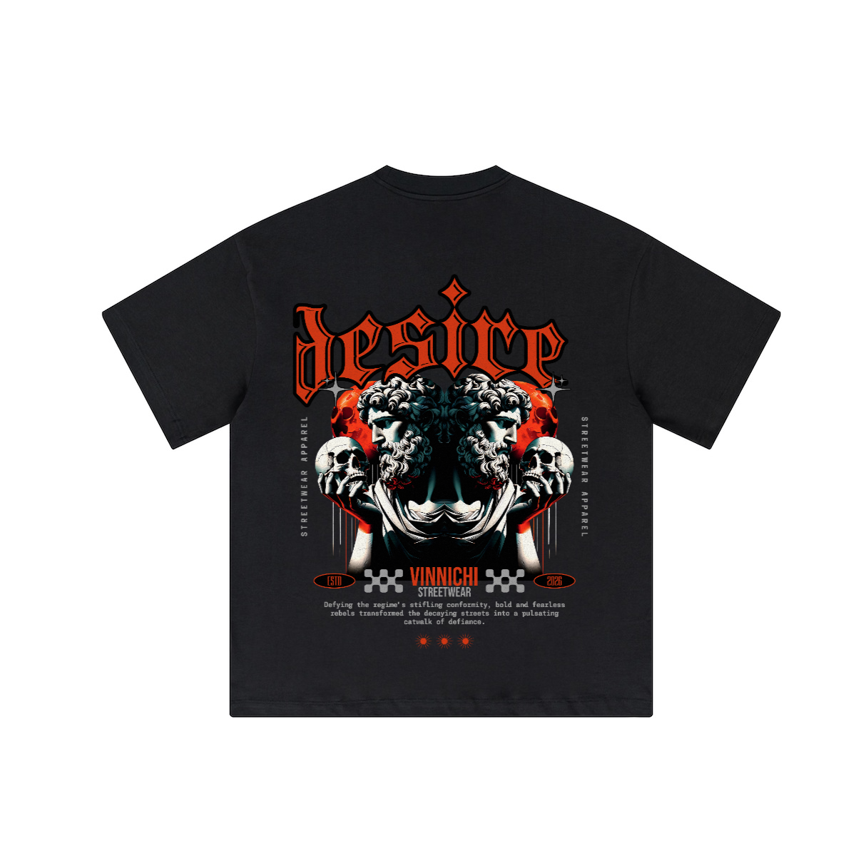 Vinnichi Unisex Heavyweight Loose T-Shirt (310GSM)
