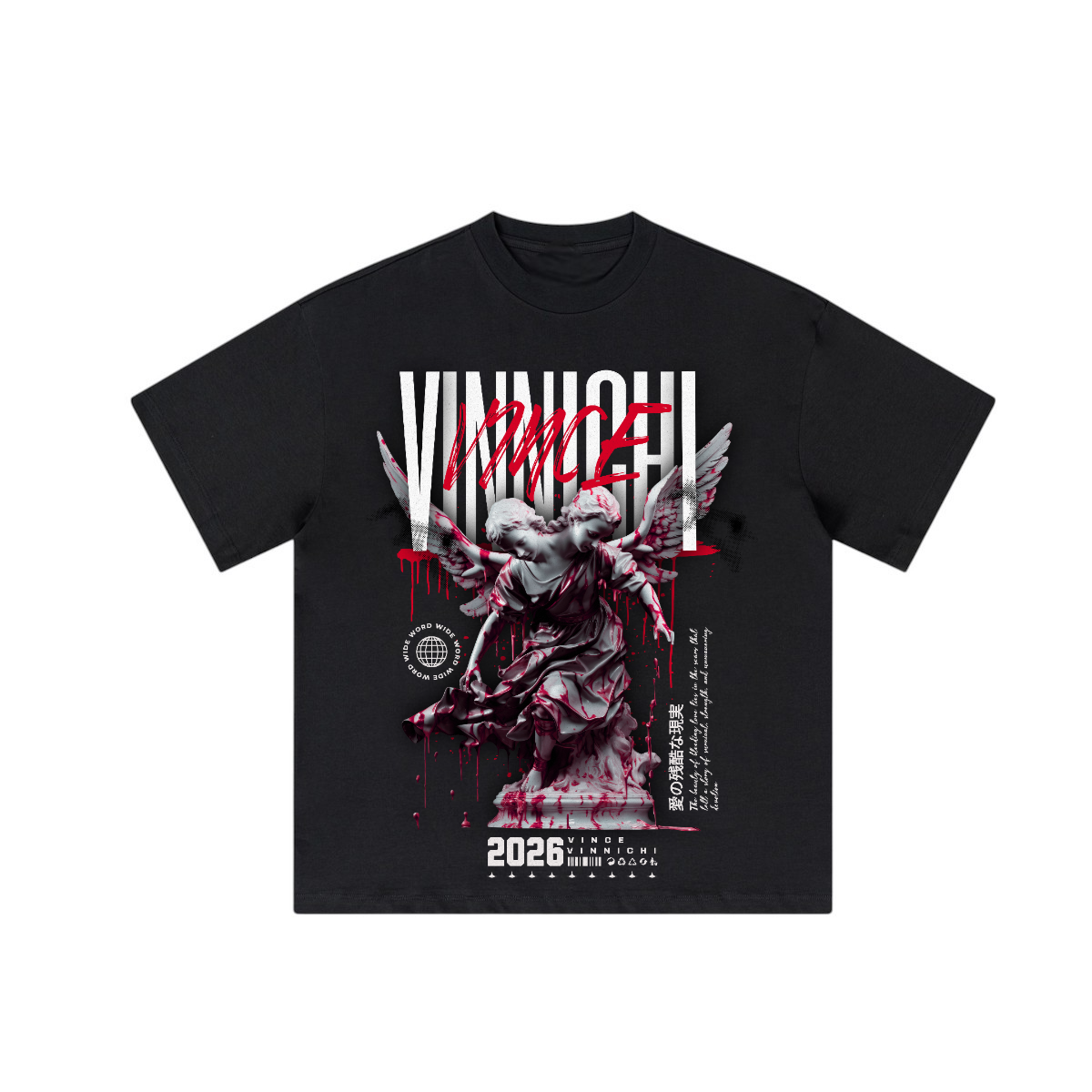 Vinnichi Unisex Heavyweight Loose T-Shirt (310GSM)