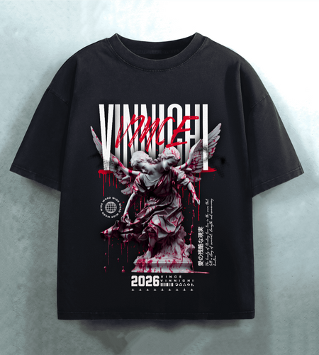 Vinnichi Unisex Heavyweight Oversized Snow-Wash T-Shirt (300GSM)