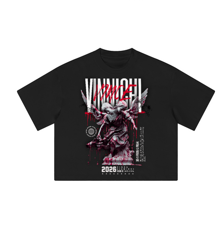 Vinnichi Unisex Heavyweight Cropped Loose T-Shirt (280GSM)