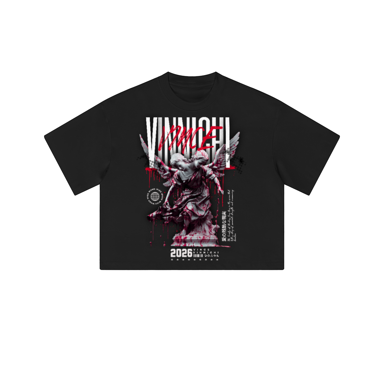 Vinnichi Unisex Heavyweight Cropped Loose T-Shirt (280GSM)