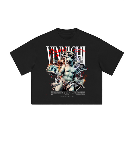 Vinnichi Unisex Heavyweight Cropped Loose T-Shirt (280GSM)