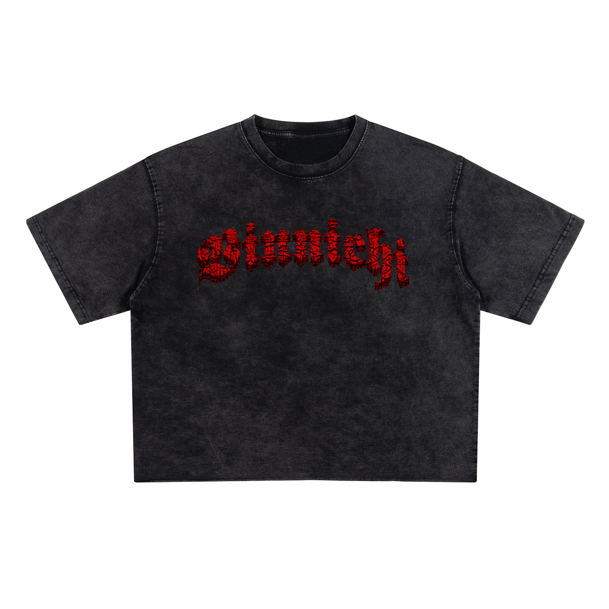 Vinnichi Unisex Heavyweight Cropped Snow-Washed T-Shirt (285GSM)