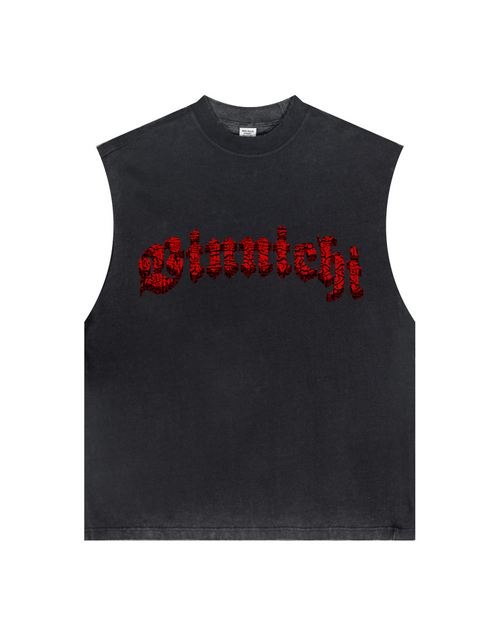 Load image into Gallery viewer, Vinnichi Heavyweight Washed Crew Neck Tank Top(250GSM)
