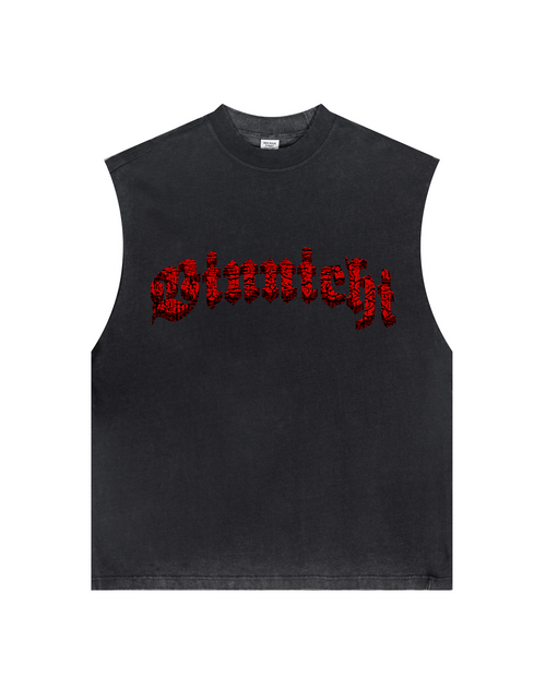 Load image into Gallery viewer, Vinnichi Heavyweight Washed Crew Neck Tank Top(250GSM)
