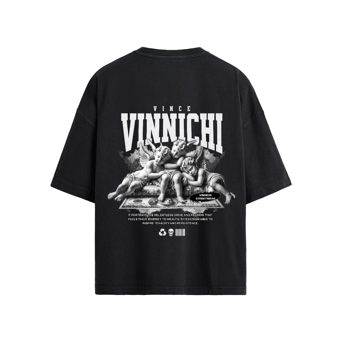 Vinnichi Unisex Oversized T-shirt(190 GSM)