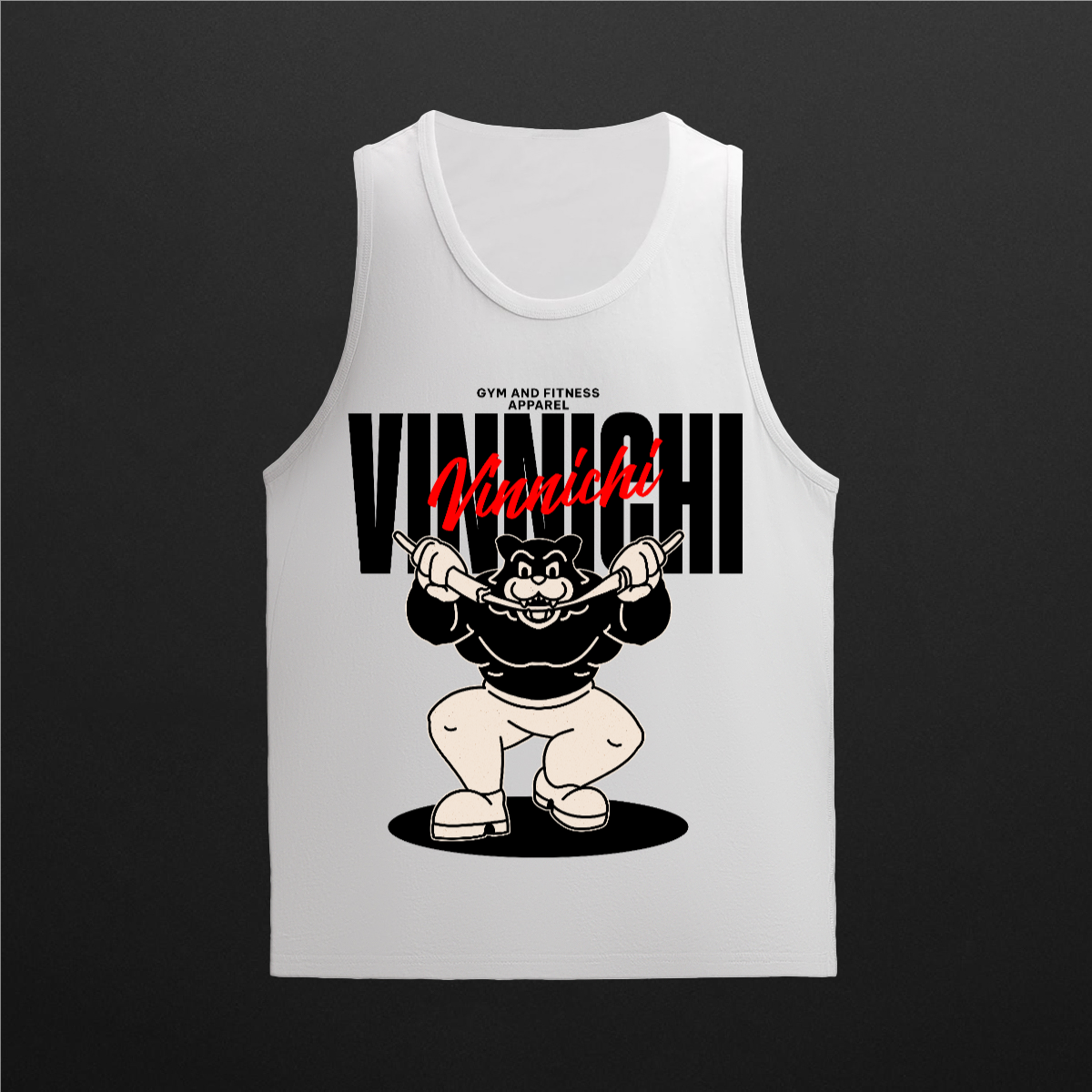 Vinnichi Unisex 100% Combed Cotton Tank Top(200GSM)