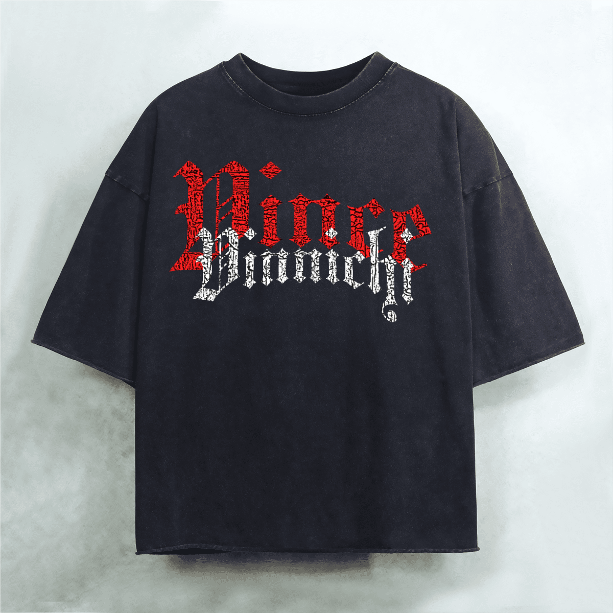 Vinnichi Unisex Heavyweight Cropped Snow-Washed T-Shirt (300GSM)