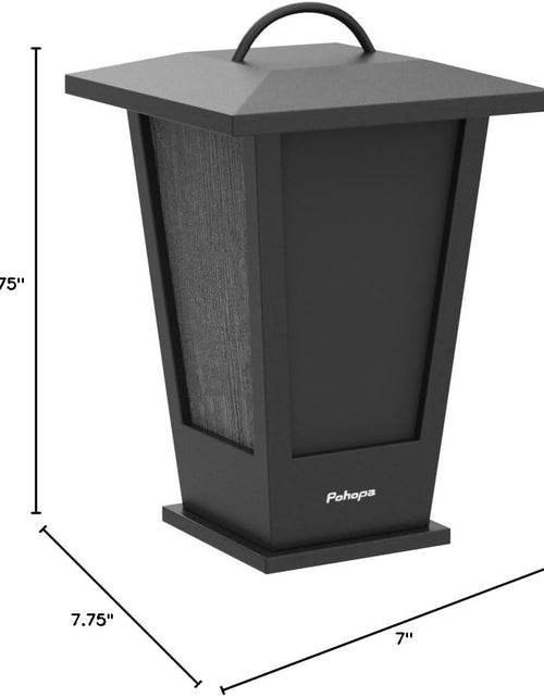 Load image into Gallery viewer, Bluetooth Speakers Waterproof, 2 Packs True Wireless Stereo Sound 20W Speakers Dual Pairing Lantern Indoor Outdoor Speakers with 20 Piece LED Lights, Rich Bass, Pinao Black
