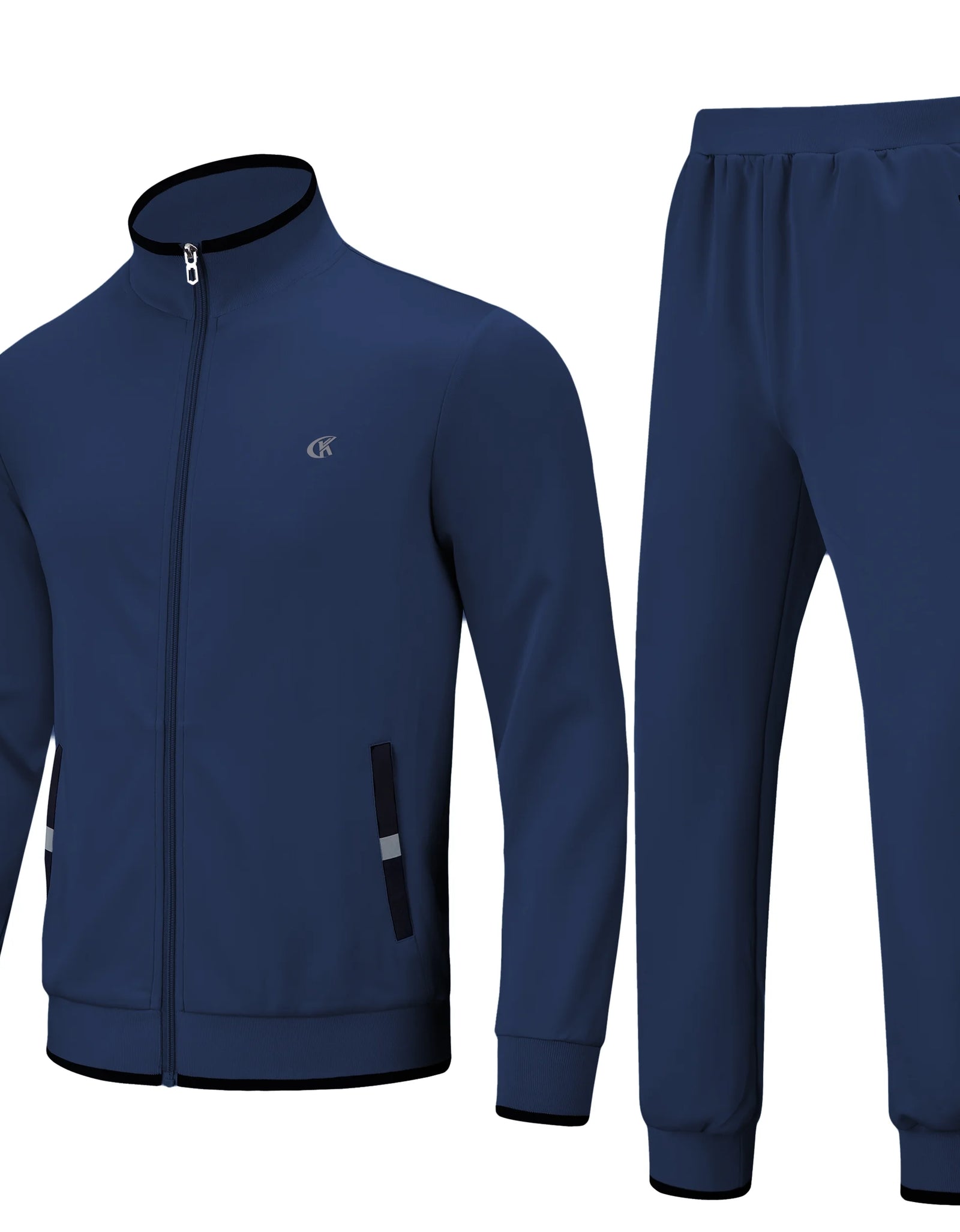 Men'S Tracksuits Sweatsuits for Men Set Track Suits 2 Piece Casual Athletic Jogging Warm up Full Zip Sweat Suits Black XL