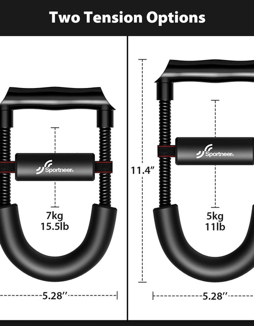 Load image into Gallery viewer, Wrist Strengthener, Forearm Exerciser with Adjustable Tension for Improving Strength - Hand Developer Arm Grip Workout Strength Trainer for Starter and Pro - Workout Equipment Home Gym
