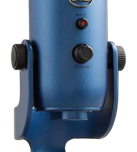 Yeti USB Mic for Recording and Streaming on PC and Mac,  VO!CE Effects, 4 Pickup Patterns, Headphone Output and Volume Control, Adjustable Stand, Plug and Play – Midnight