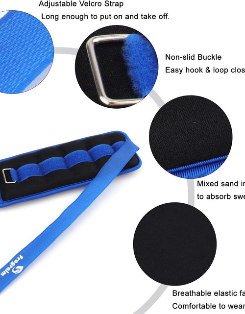 Load image into Gallery viewer, Ankle Weights for Women, Men and Kids - Strength Training Wrist/Leg/Arm Weight Set with Adjustable Strap for Jogging, Gymnastics, Aerobics, Physical Therapy
