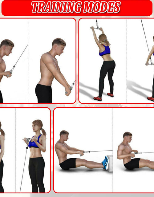 Load image into Gallery viewer, LAT Pull down Bar for Cable Machine LAT Pulldown Attachments Tricep Press down Bar with Rubber Handle Traight Bar Accessories for Home Gym
