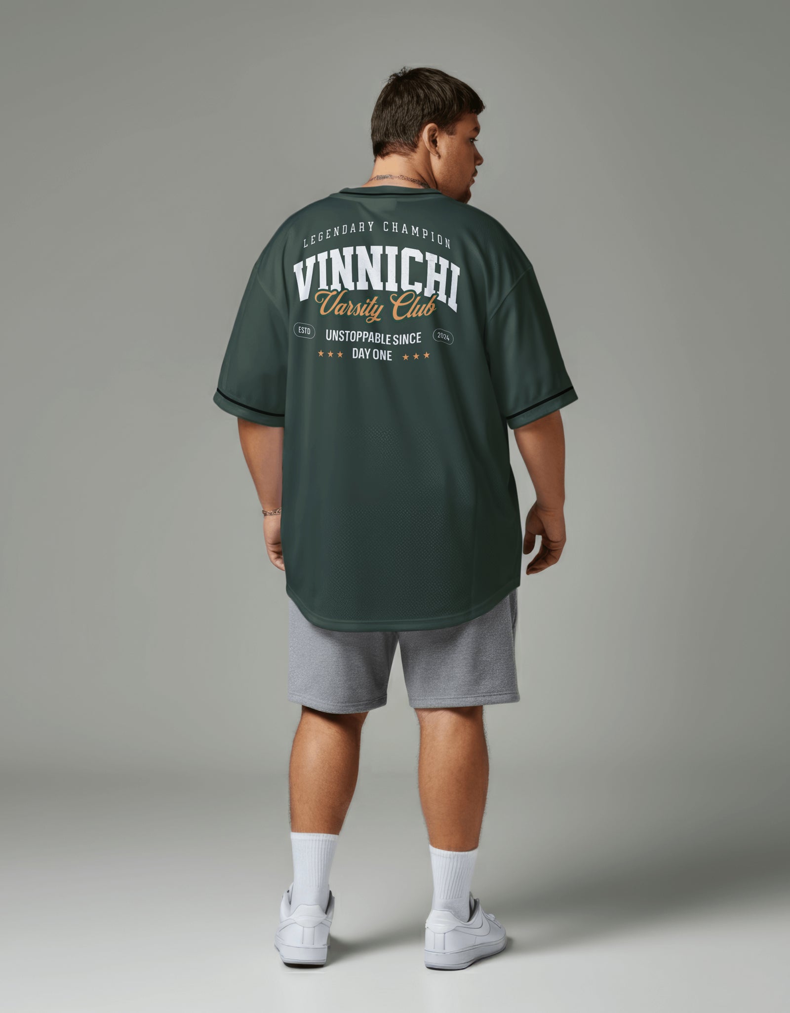 Vinnichi Brooklyn Varsity Unisex Oversize Loose T-Shirt (310GSM)