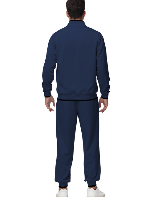 Load image into Gallery viewer, Men'S Tracksuits Sweatsuits for Men Set Track Suits 2 Piece Casual Athletic Jogging Warm up Full Zip Sweat Suits Black XL
