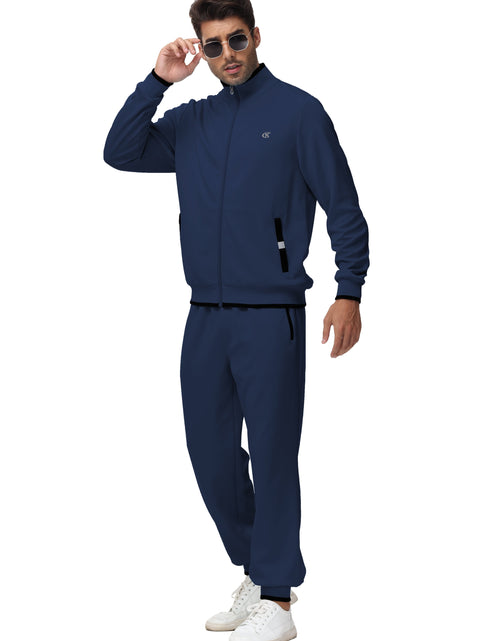 Load image into Gallery viewer, Men'S Tracksuits Sweatsuits for Men Set Track Suits 2 Piece Casual Athletic Jogging Warm up Full Zip Sweat Suits Black XL
